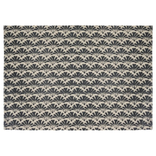 Tapis imprimé Gris en coton 60x90