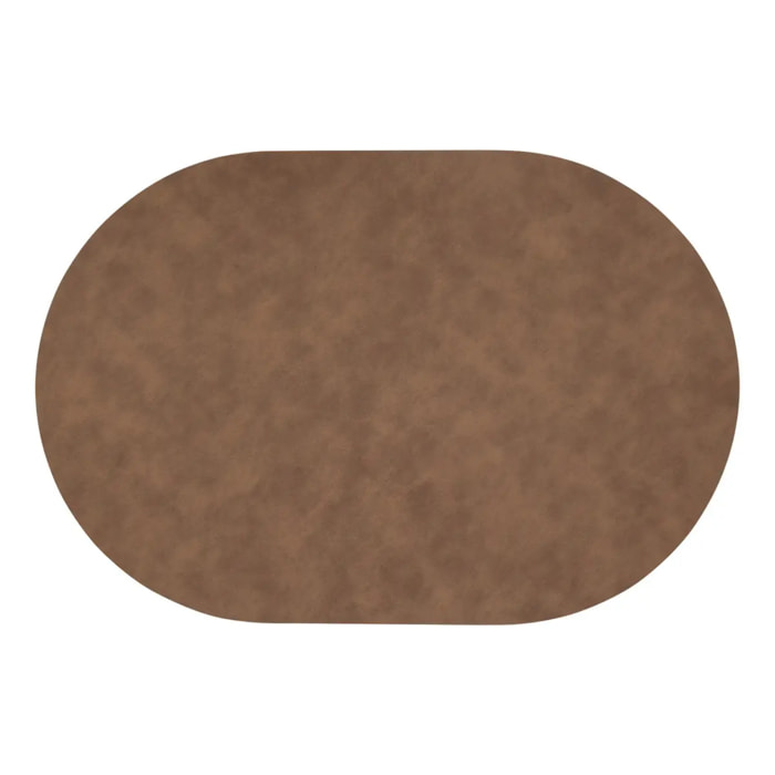 Set de table oval Kim 49x33cm tabac