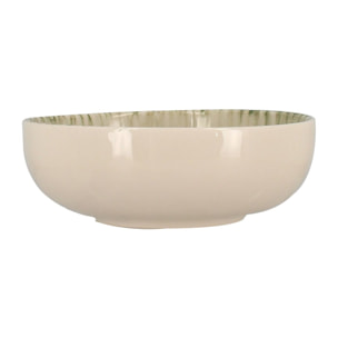 Lot de 6 coupelles vertes en grès 600ml JADE