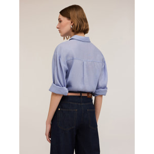 Motivi - Camicia in lino - Azzurro