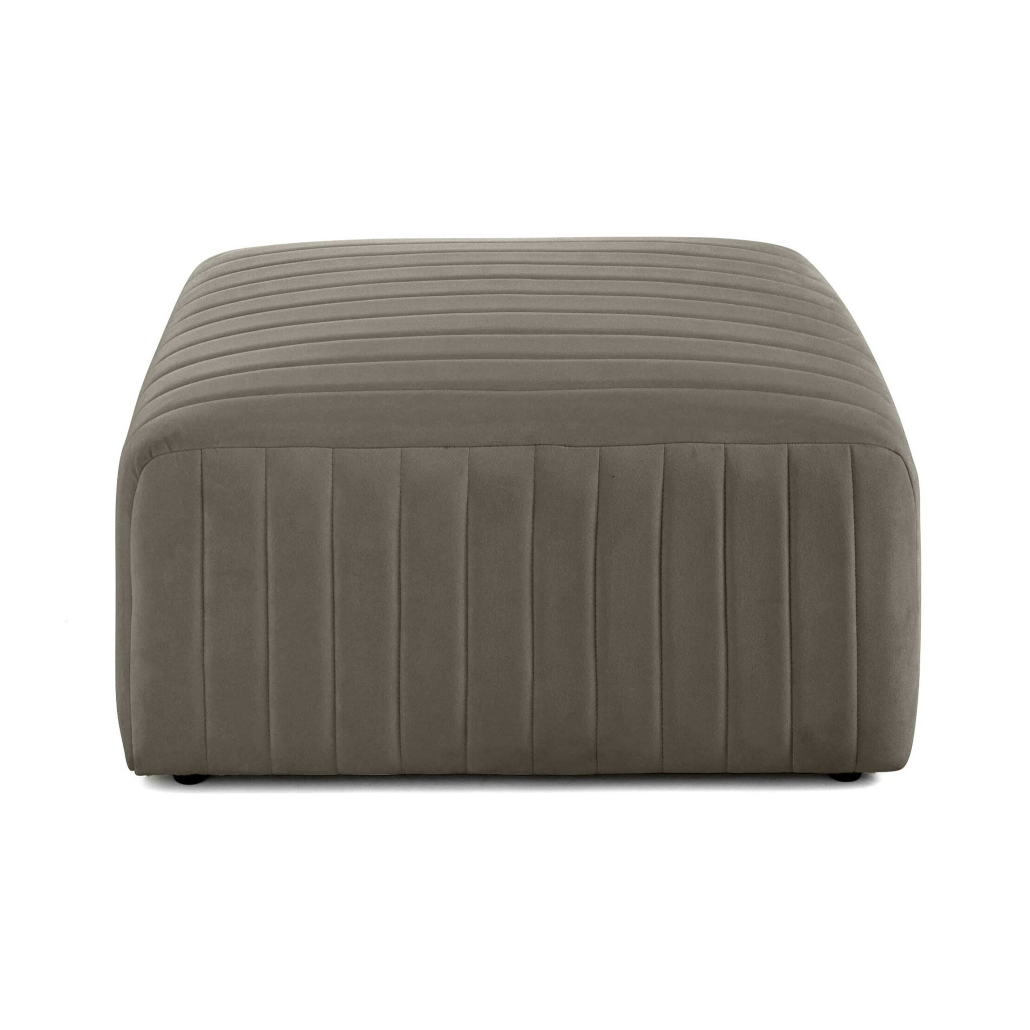 Nova - pouf modulable - en velours - Gris