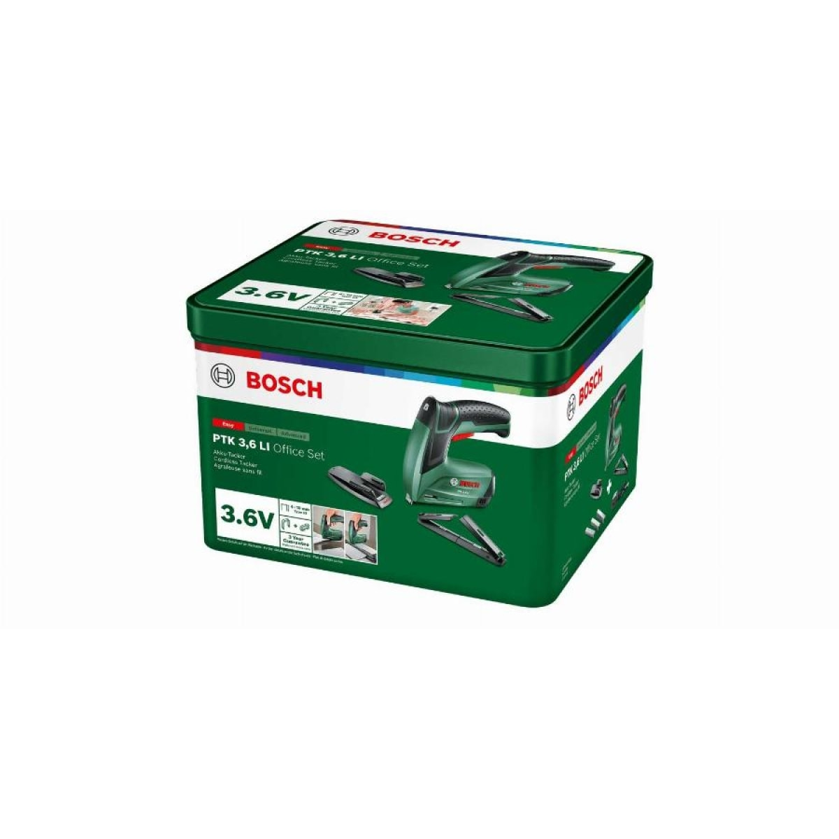 BOSCH Grapadora PTK 3.6 LI Office Set - inalámbrica - 0603968202