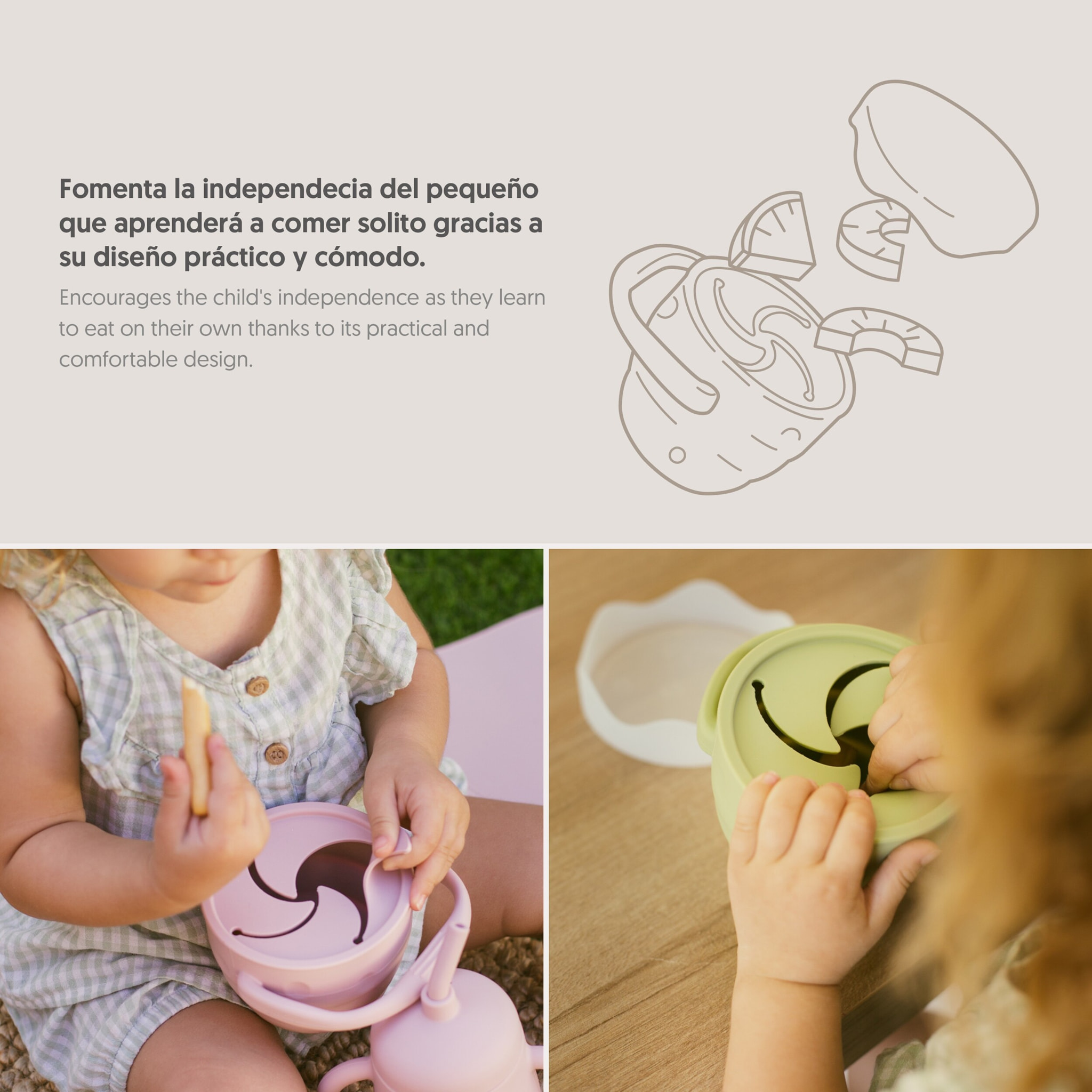 Porta Snacks de Silicona