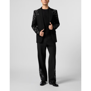 PHILIPP PLEIN Loose Fit Trousers Stars Studs