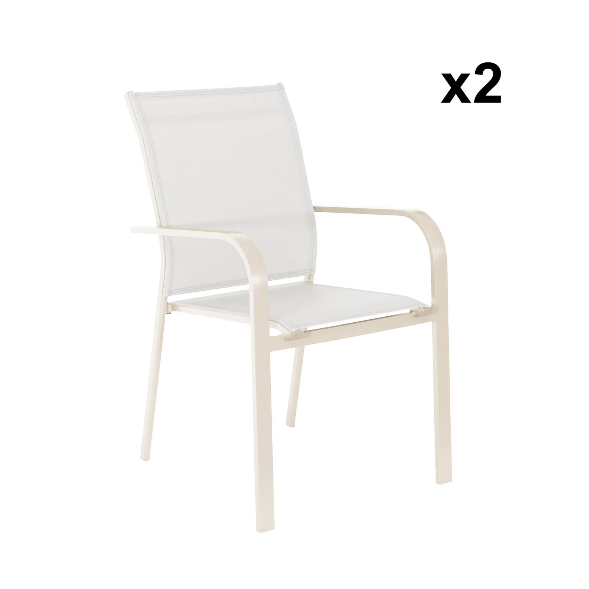 Table de jardin extensible aluminium + 10 assises SEATTLE + BUFFALO