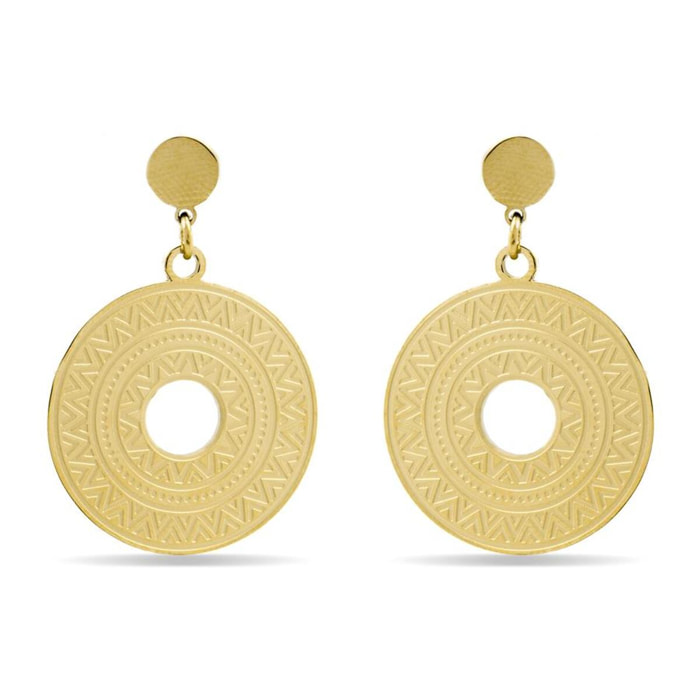 Pendientes Lux by Lux acabados oro 18k