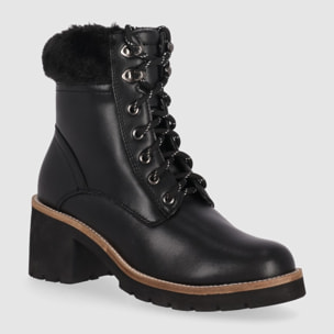 Botines de Piel - Negro - Tacón: 6 cm