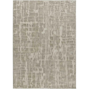 LIMA Alfombra shaggy estilo escandinavo con relieve gris claro, varias medidas disponibles