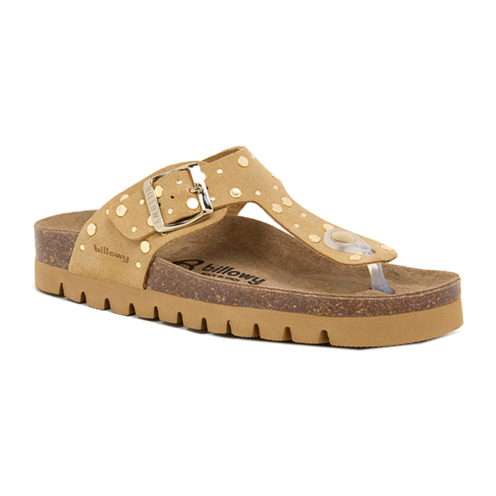 Sandalia Plataforma Marron Mujer BILLOWY MARRON