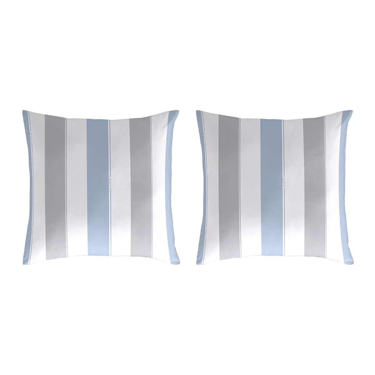 2 Fundas de almohada El Caballo 50x50 cm PEGASO Azul - 100% algodón -