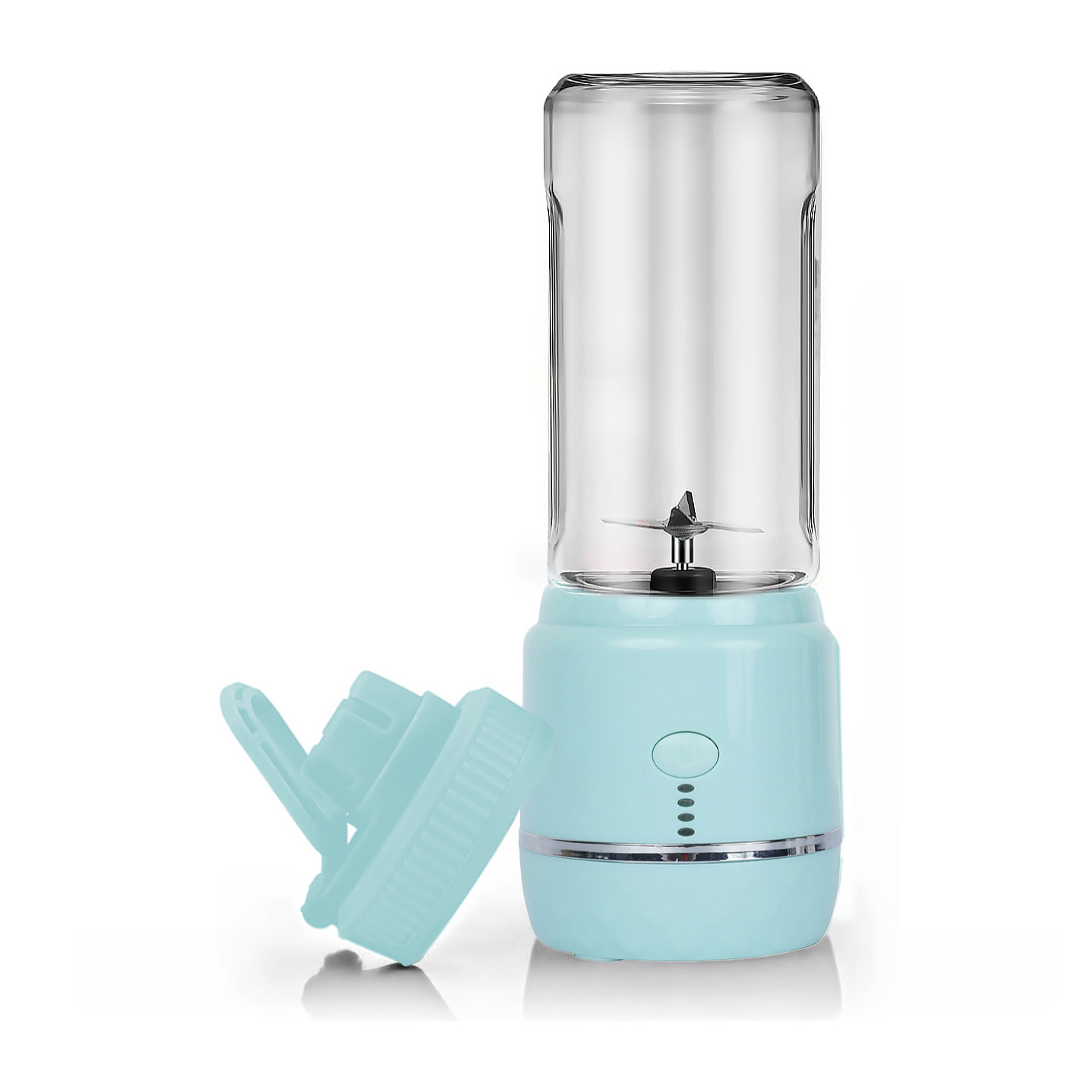 Batidora portátil HD-03-01 de 420 ml con potente motor de 240W y batería recargable de 4000mAh.