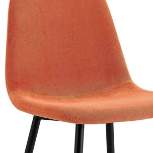 Sedie design da salotto imbottite Orange. Set da 4