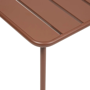 Table basse de jardin Phuket 45x45cm acajou