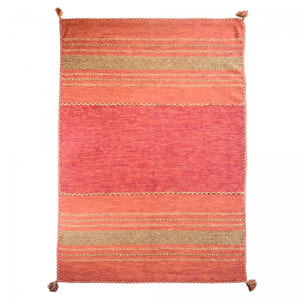 Tapis kilim fait main en coton motif ethnique BUVO