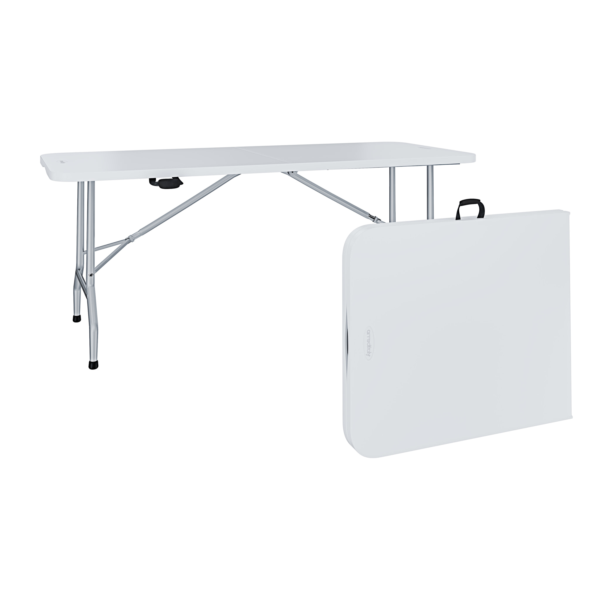 Tavolo Tavolino Pieghevole In Dura Resina Set Birreria Facile Trasporto Con Maniglie Ideale Per Giardino Campeggio Terrazzo Fiere Sagre 180x74x74 cm