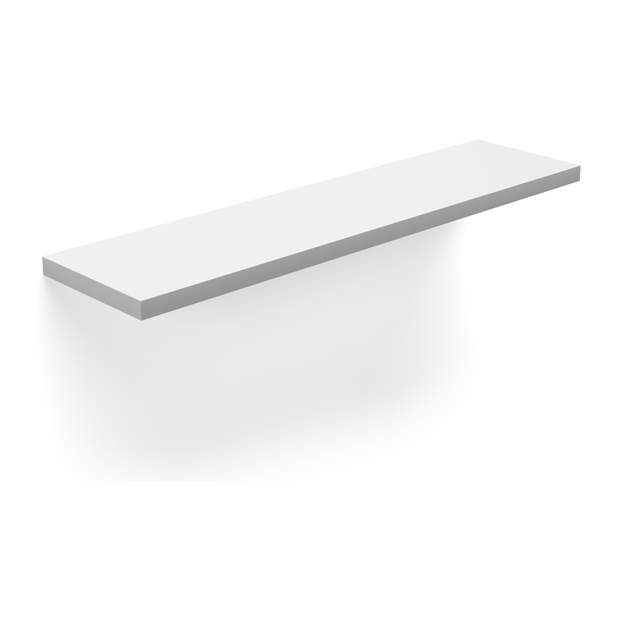 Estante mural Line melamina blanco 90x18x2 cm