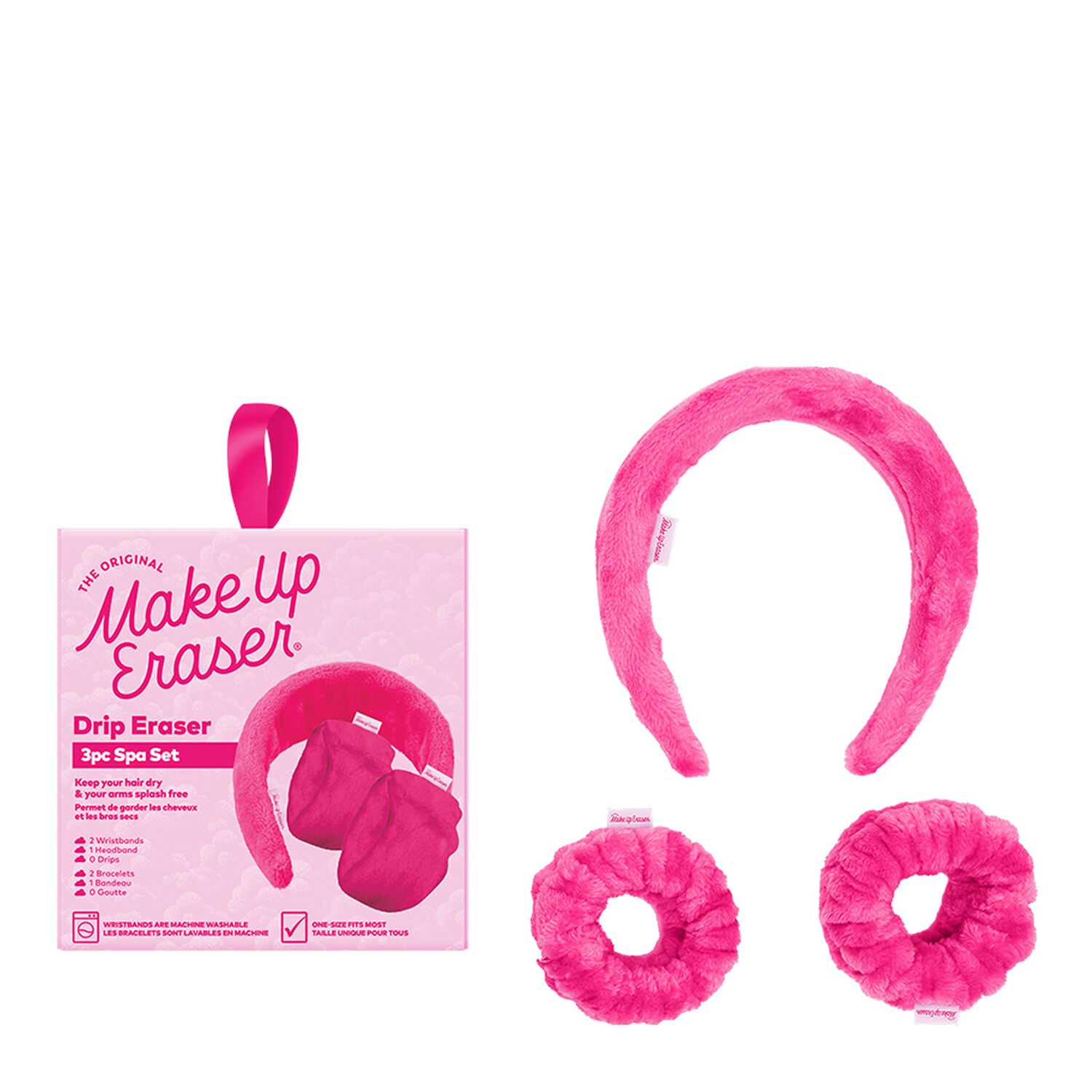 Drip Eraser Rose - Coffret Bandeau + Bracelets Duveteux