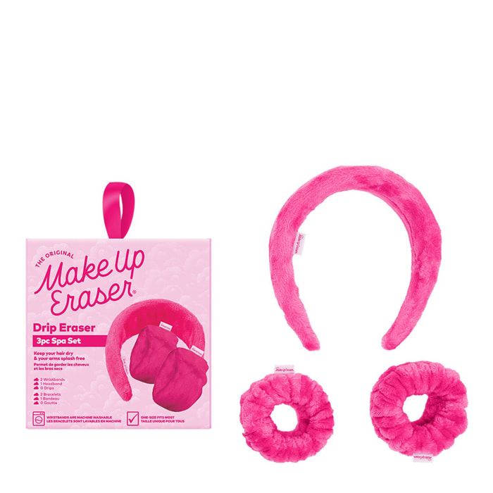 Drip Eraser Rose - Coffret Bandeau + Bracelets Duveteux