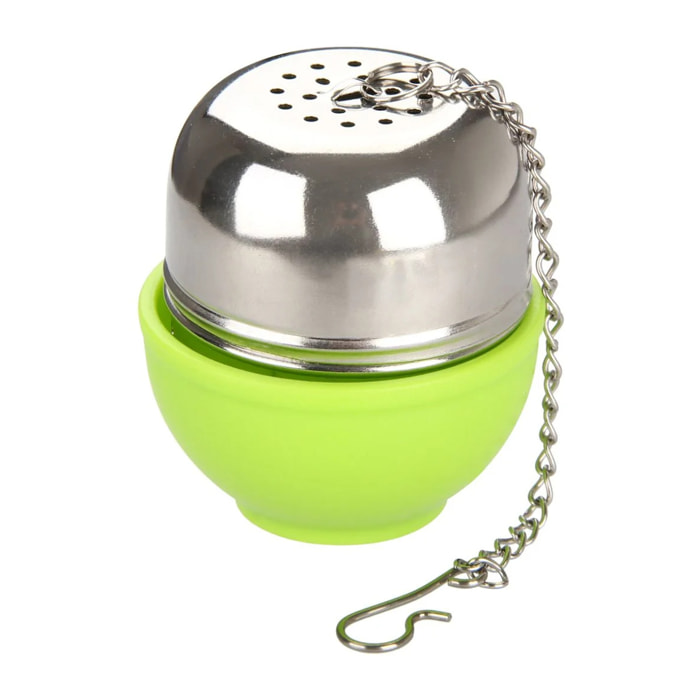 Boule à thé en acier inoxydable avec support Fackelmann