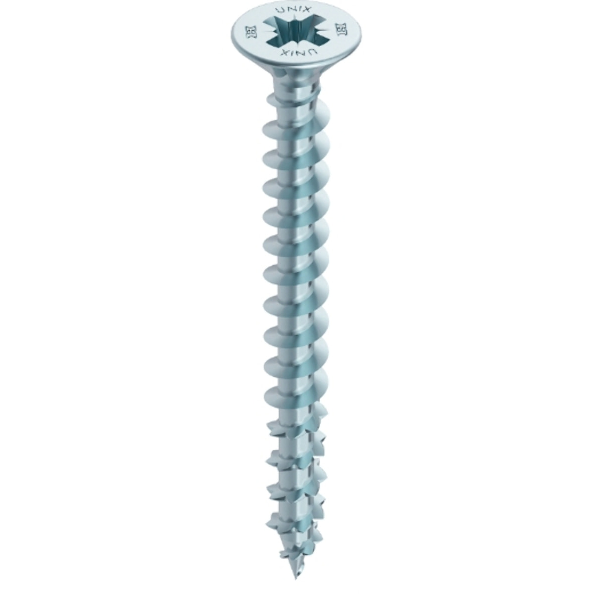 Vis HECO Unix Plus - Filetage Total - Ø5 x 50 - Tête Pozidriv - Zingué argent - Boîte de 200 - 45185