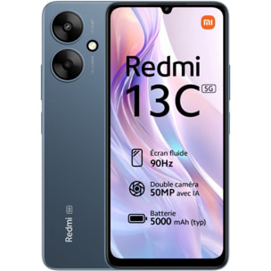 Smartphone XIAOMI Redmi 13C 128Go Bleu 5G