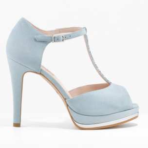 SANDALIAS DE NOVIA AZULES PAULI