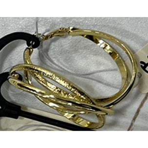 Pendientes Rasfen acabado oro amarillo 18k