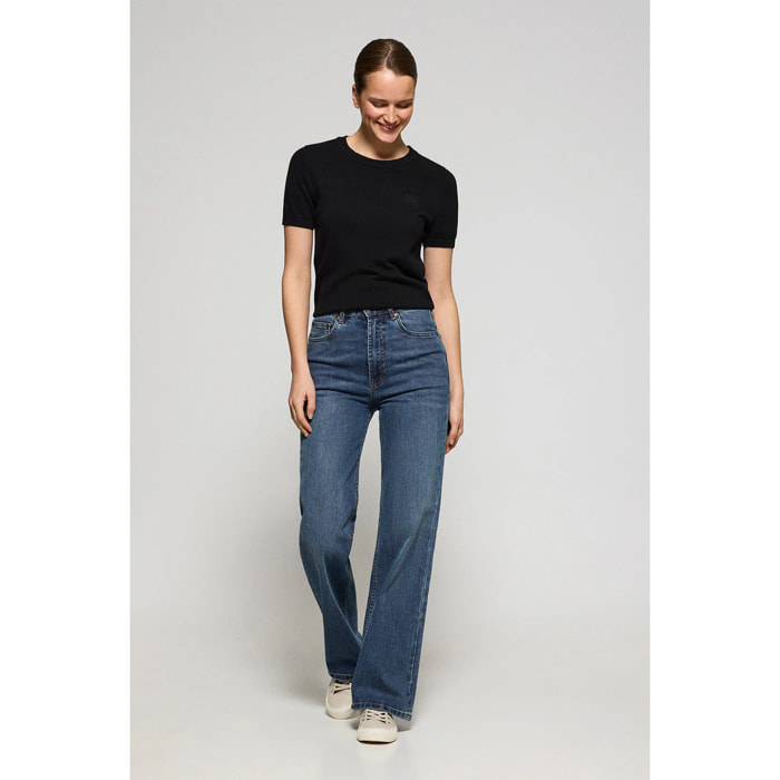 Jeans Jana blu denim wide leg