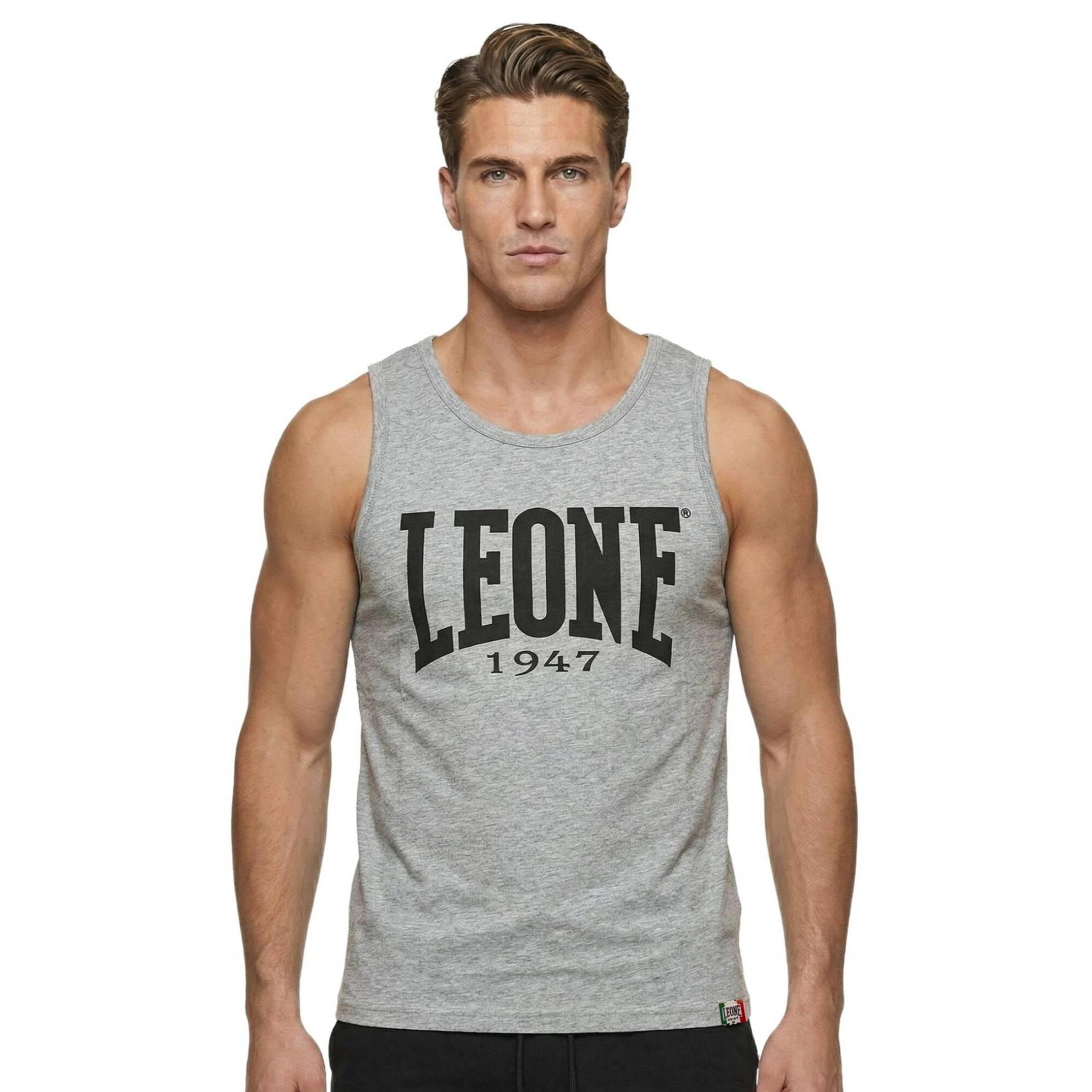 Camiseta sin mangas de Leone 1947 Apparel con un gran logo de boxeo. Estilo llamativo para entrenar.