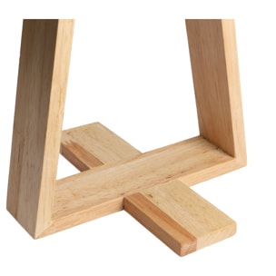 Forlight NUTS - Lámpara de Mesa de Estilo Nórdico. Para Mesita de Noche de Madera Natural y Textil de Color Gris. E27