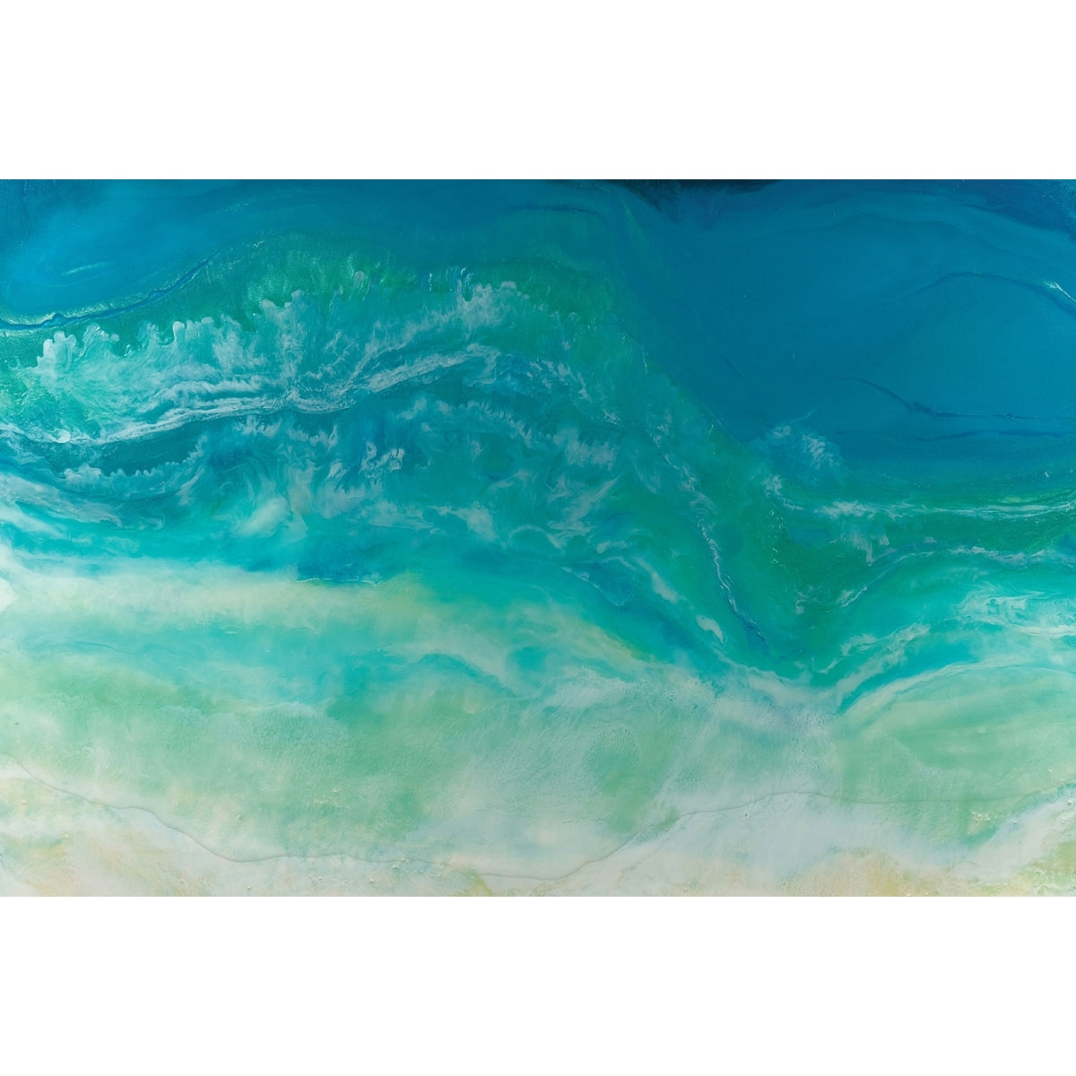 Tableau bleu fluide Tableau alu Dibond