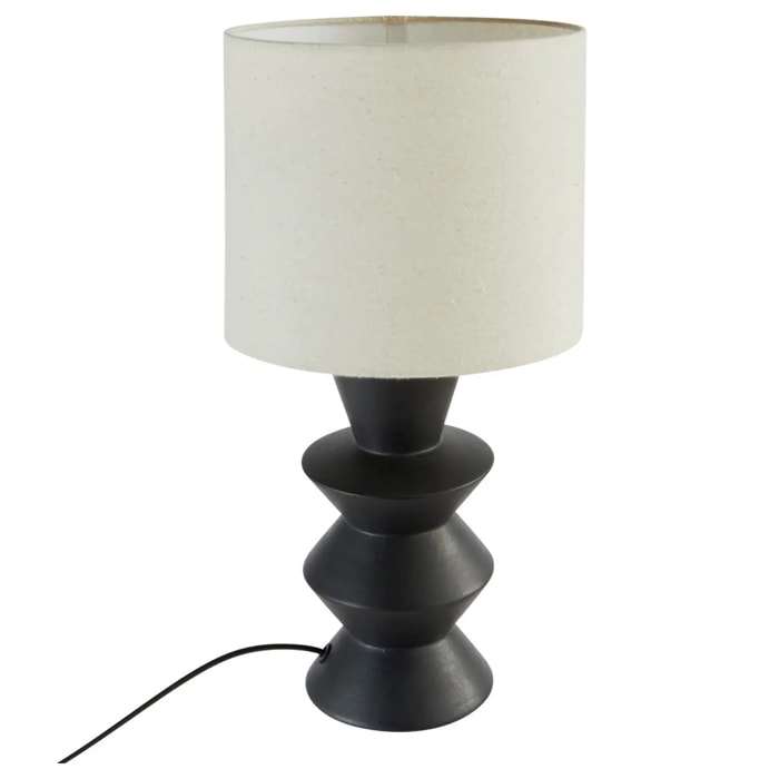 Lampe à poser "Yulia" noir H40cm