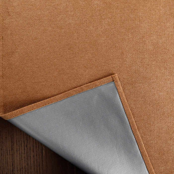 Rideau thermique occultant à œillets et réflecteur de chaleur - Marron Clair