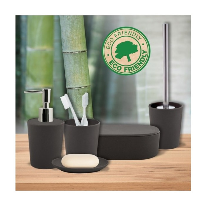 Lot d'accessoires de salle de bain Takeo Noir Spirella