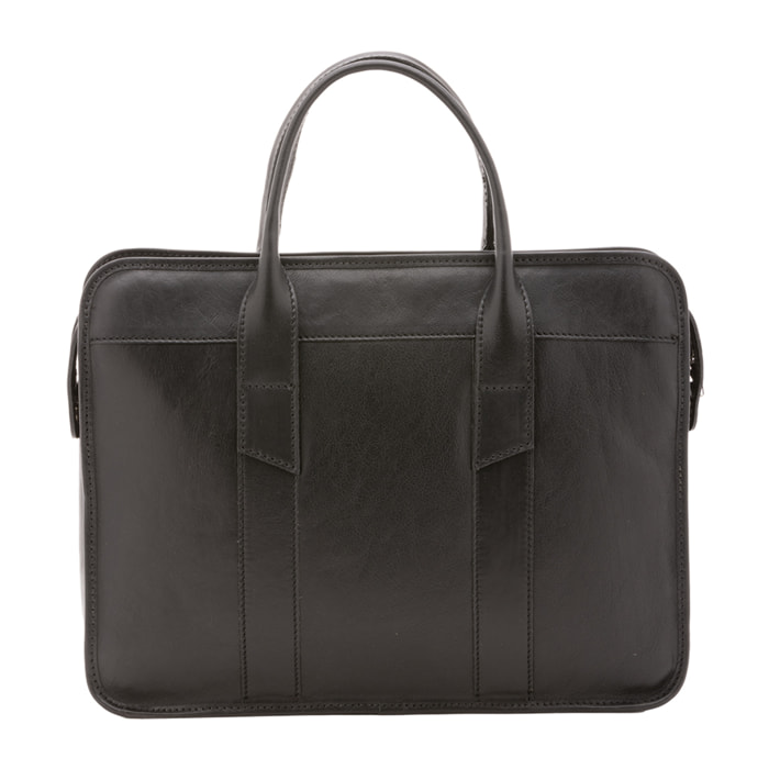 Borsa a mano  unisex In Vera pelle Made in Italy 40x30x8 cm