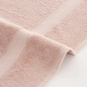 Serviette de bain 100% coton peigné 650 gr Light Pink