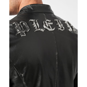 PHILIPP PLEIN Giacca biker in pelle