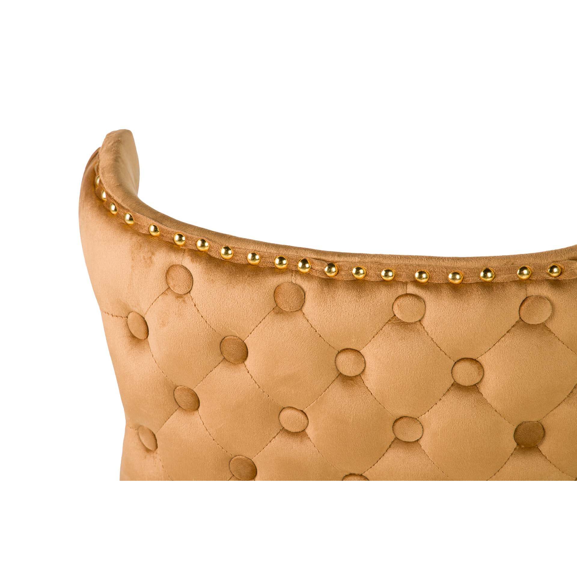 Taburete Bar Velvet Amarillo Clinton 46x53x105 Cm