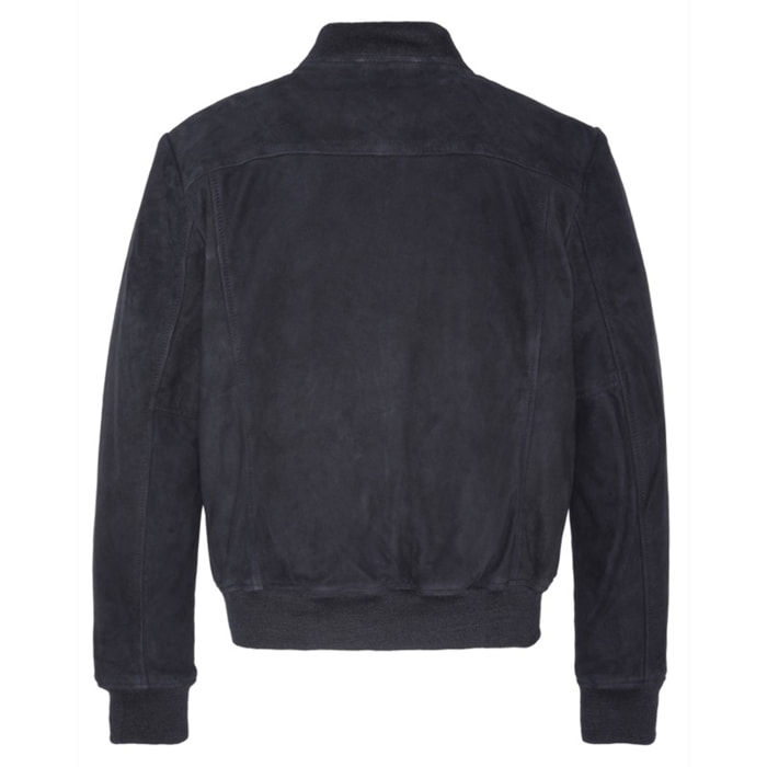 LC300SUEDE BOMBER JACKETSchott NYC P/ENAVY