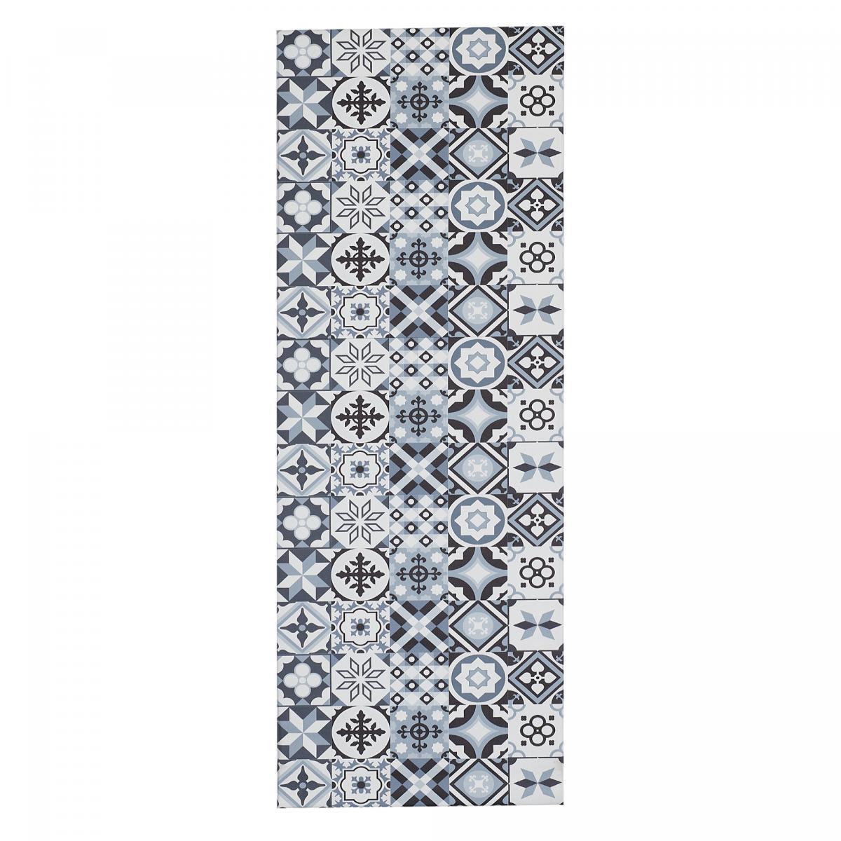 Tapis de cuisine en PVC motif floral LOKO