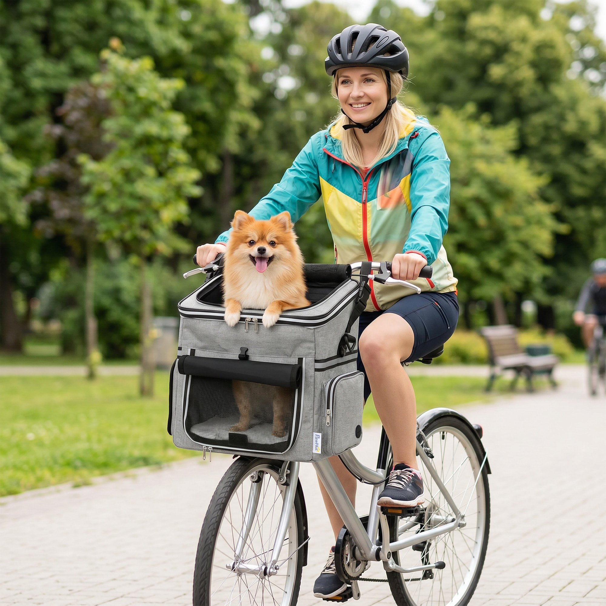 Panier de vélo avant pour chiens sac à dos sac bandoulière siège auto 4 en 1