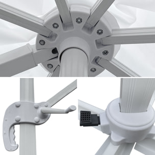 Parasol déporté MOLOKAI rectangulaire avec housse -