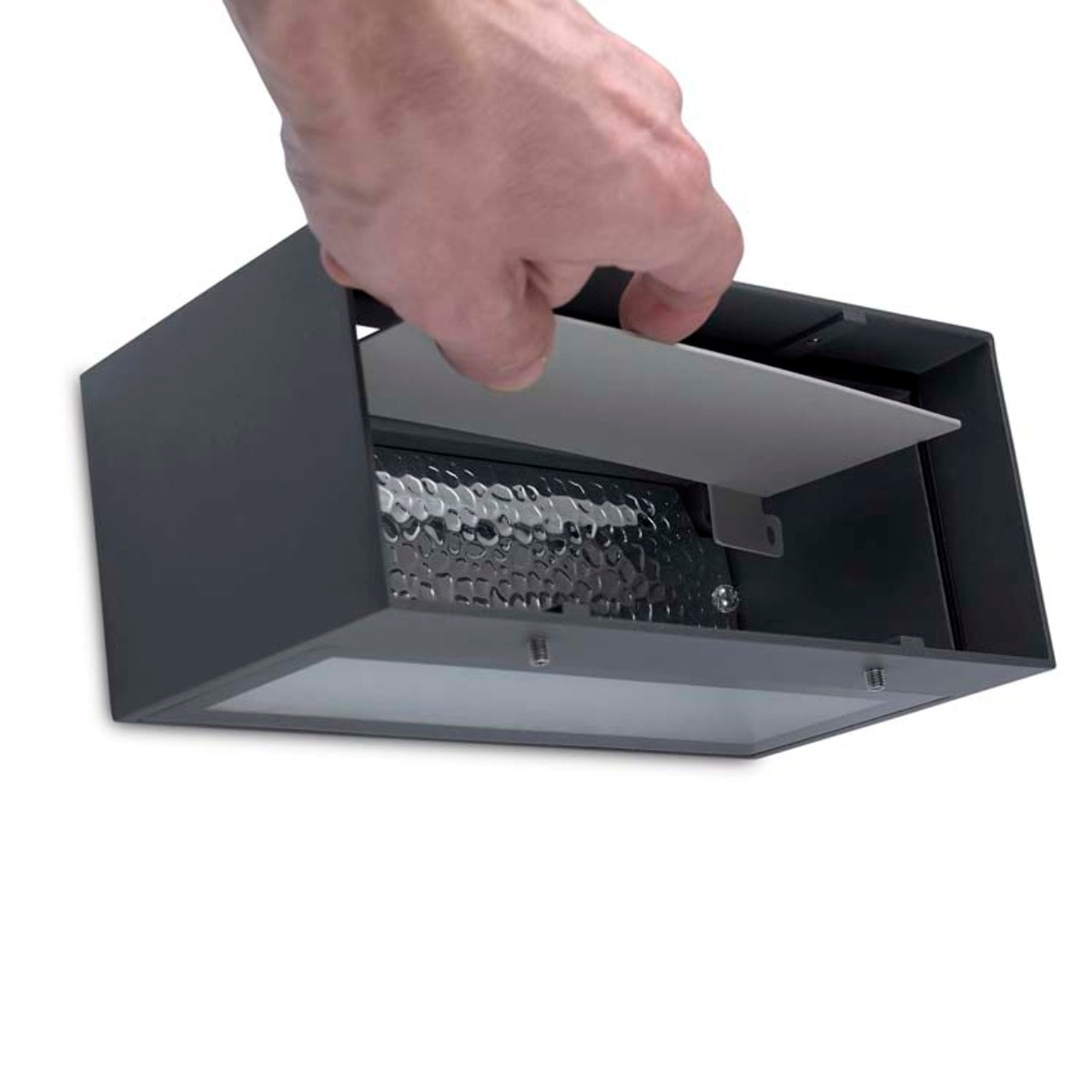 LEDS C4 Aplique Ip66 Nemesis Aluminium 90*220Mm E27 15W Marrón