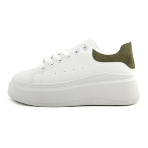 Sneakers Donna colore Verde-Altezza tacco:5cm