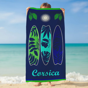 Serviette de plage microfibre enfant - Algajola - 70x140cm - 250g/m²