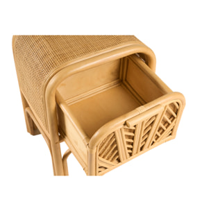 Table de chevet en rotin GALON