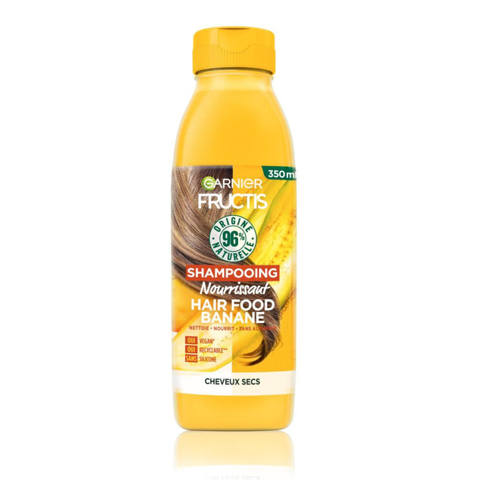 Lot de 6 - Shampooing Hair Food Nourrissant banane Fructis 350ml