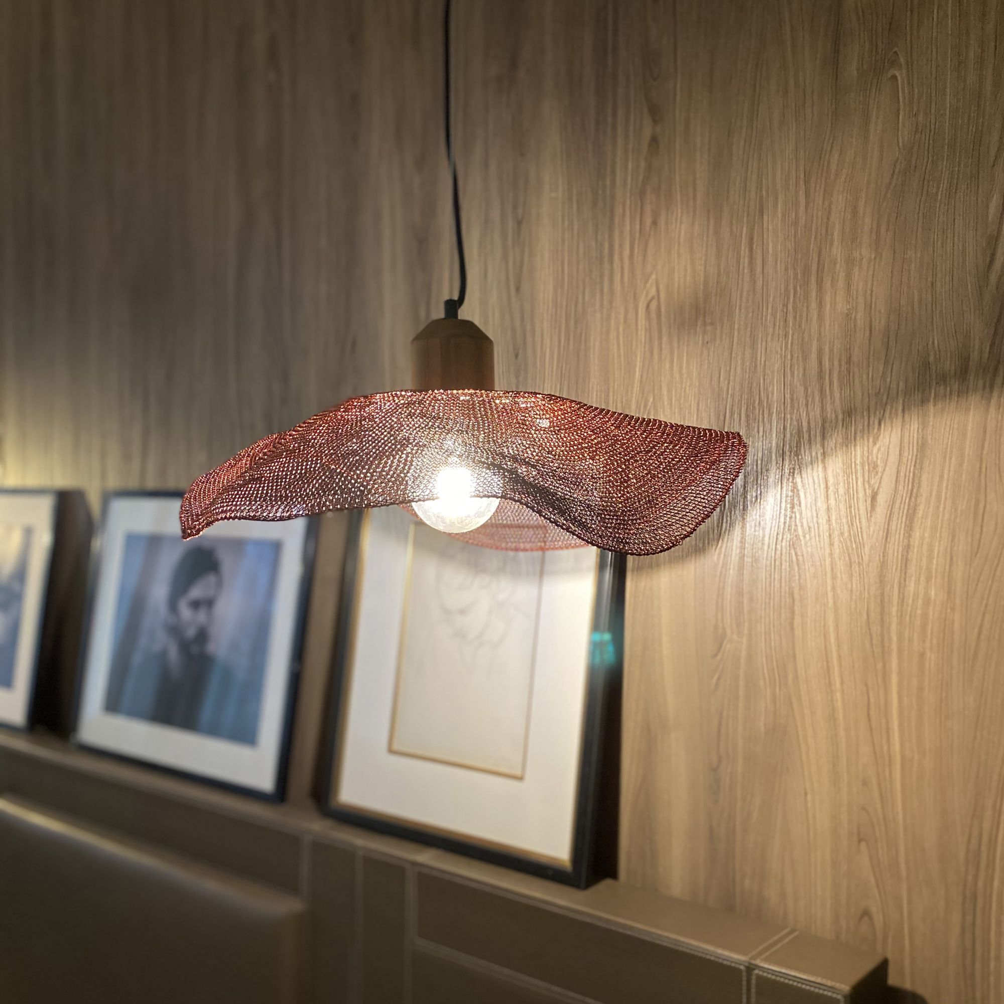 Suspension en cuivre crochetée à la main 45cm BOKOTA