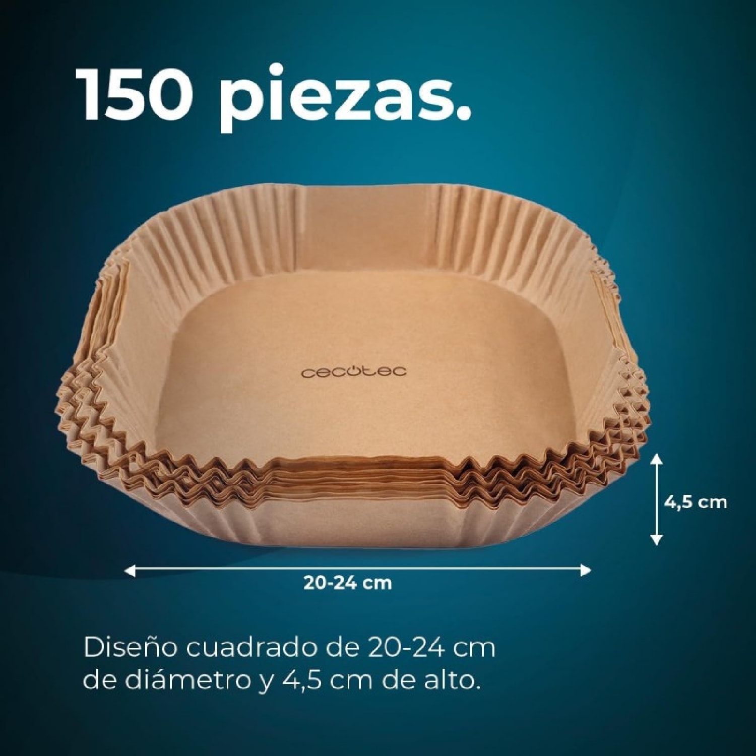 Cecotec Accesorio para freidoras sin aceite Cecofry Paper Pack