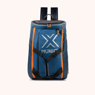 MUNICH BASICS TRAINING BACKPACK paletero azul de poliéster y nylon con detalles a contraste
